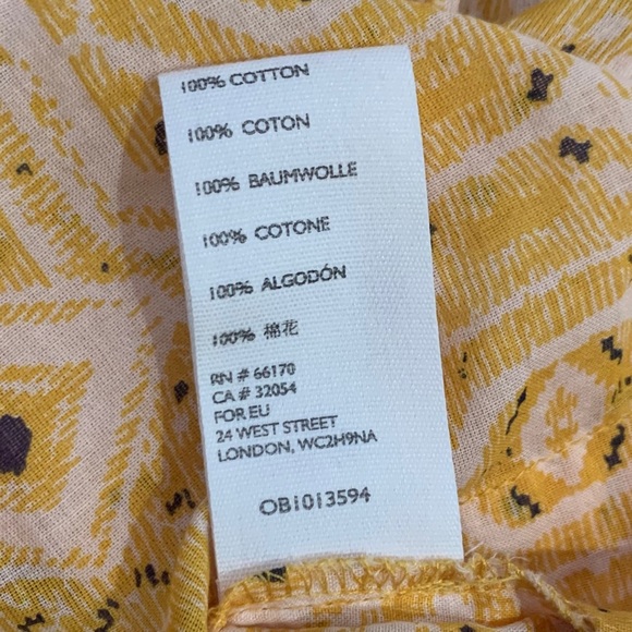 Free People Mostly Meadow Printed Blouse Sz L NWT - Picture 10 of 10